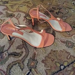 Nine West Orange Dress Sandals